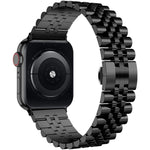 Cinturino in metallo con cinturino in acciaio di ricambio da cinque baht, For Apple Watch Ultra 49mm / Series 8&7 45mm / SE 2&6&SE&5&4 44mm / 3&2&1 42mm, For Apple Watch Series 8&7 41mm / SE 2&6&SE&5&4 40mm / 3&2&1 38mm