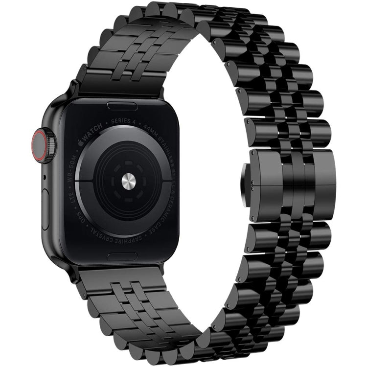 Cinturino in metallo con cinturino in acciaio di ricambio da cinque baht, For Apple Watch Ultra 49mm / Series 8&7 45mm / SE 2&6&SE&5&4 44mm / 3&2&1 42mm, For Apple Watch Series 8&7 41mm / SE 2&6&SE&5&4 40mm / 3&2&1 38mm