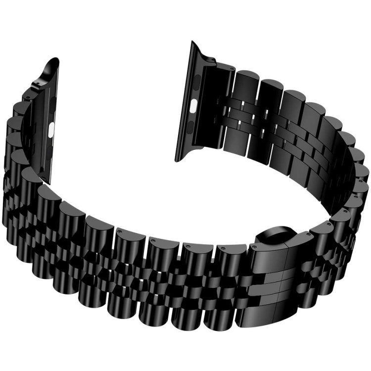Cinturino in metallo con cinturino in acciaio di ricambio da cinque baht, For Apple Watch Ultra 49mm / Series 8&7 45mm / SE 2&6&SE&5&4 44mm / 3&2&1 42mm, For Apple Watch Series 8&7 41mm / SE 2&6&SE&5&4 40mm / 3&2&1 38mm