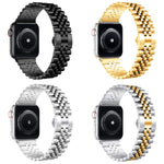 Cinturino in metallo con cinturino in acciaio di ricambio da cinque baht, For Apple Watch Ultra 49mm / Series 8&7 45mm / SE 2&6&SE&5&4 44mm / 3&2&1 42mm, For Apple Watch Series 8&7 41mm / SE 2&6&SE&5&4 40mm / 3&2&1 38mm
