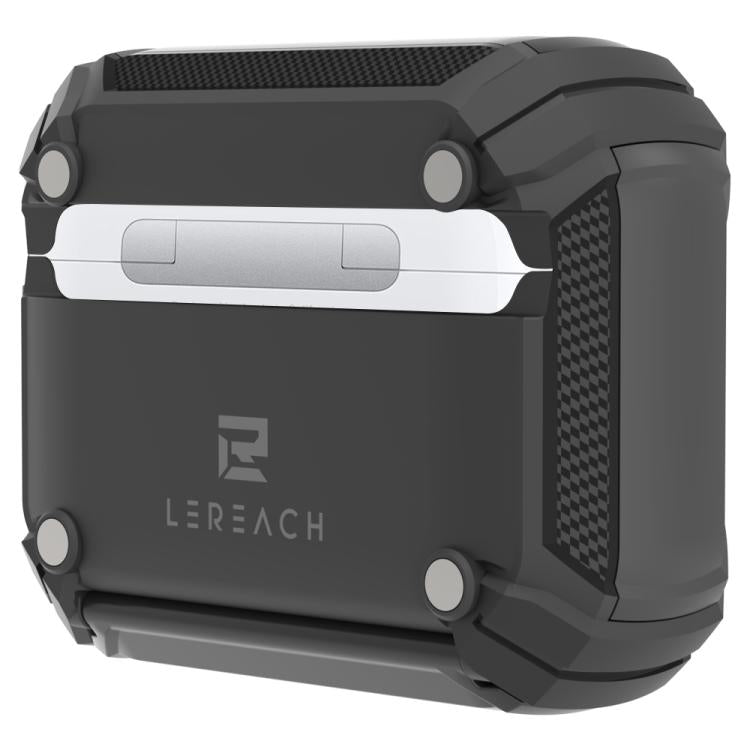 Custodia per auricolari wireless LeReach Mega Series Armor Edition con supporto, For AirPods Pro 3