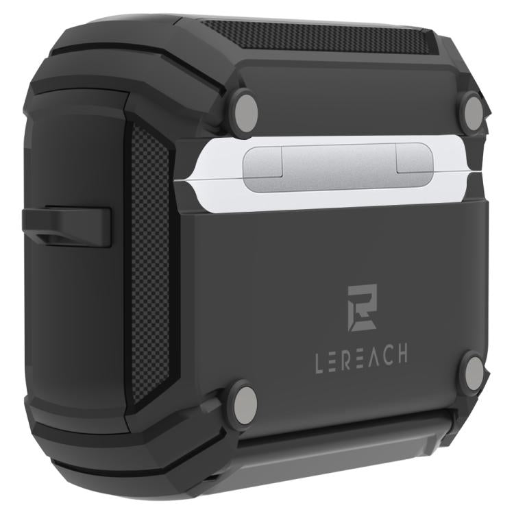 Custodia per auricolari wireless LeReach Mega Series Armor Edition con supporto, For AirPods Pro 3