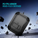 Custodia per auricolari wireless LeReach Mega Series Armor Edition con supporto, For AirPods Pro 3