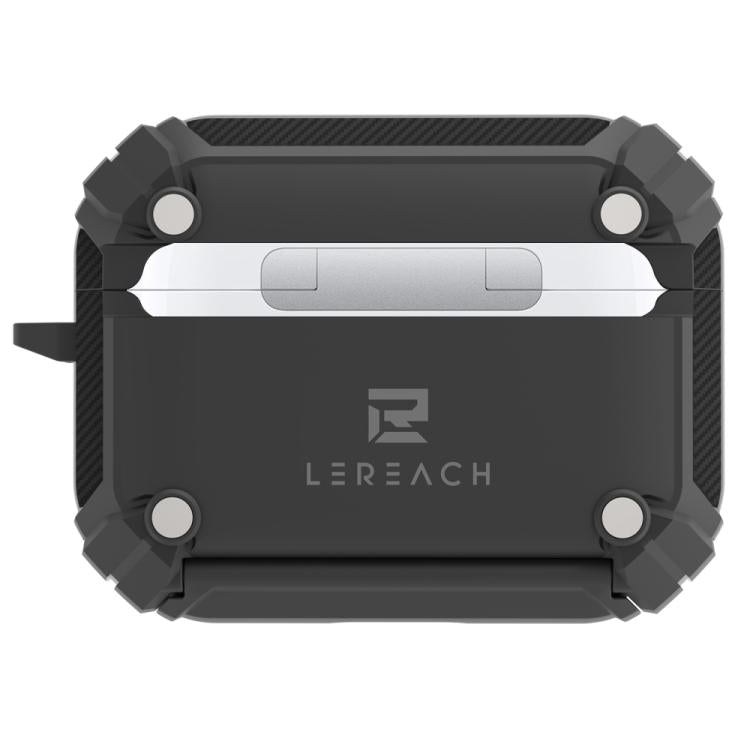 Custodia per auricolari wireless LeReach Mega Series Fiber Armor Edition con supporto, For AirPods Pro 3
