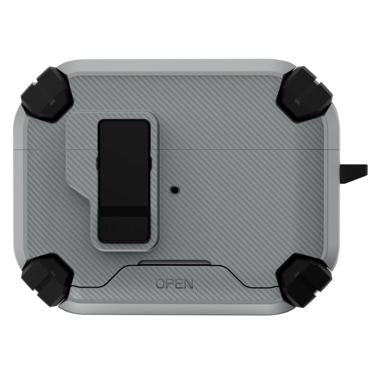 Custodia per auricolari wireless LeReach Mega Series Fiber Armor Edition con supporto, For AirPods Pro 3