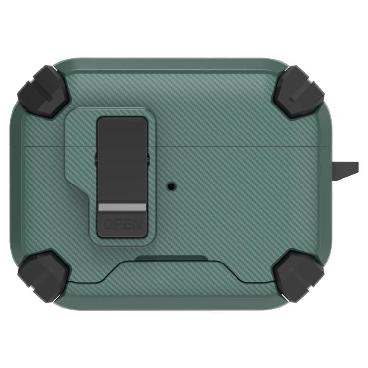 Custodia per auricolari wireless LeReach Mega Series Fiber Armor Edition con supporto, For AirPods Pro 3