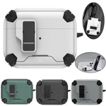Custodia per auricolari wireless LeReach Mega Series Fiber Armor Edition con supporto, For AirPods Pro 3