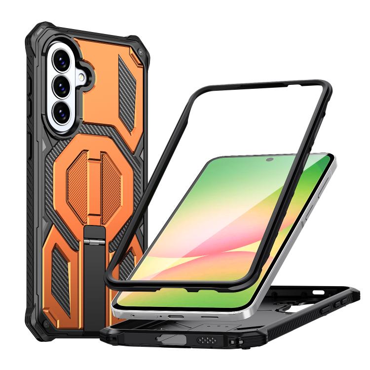 Custodia per telefono antiurto con supporto metallico nascosto e magnetico., For Galaxy A57 5G, For Galaxy A16 / A17 / A26 5G