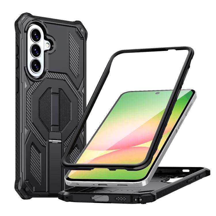 Custodia per telefono antiurto con supporto metallico nascosto e magnetico., For Galaxy A57 5G, For Galaxy A16 / A17 / A26 5G