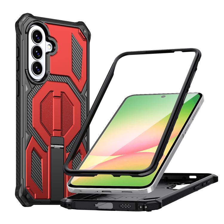 Custodia per telefono antiurto con supporto metallico nascosto e magnetico., For Galaxy A57 5G, For Galaxy A16 / A17 / A26 5G