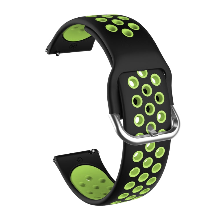 Per Samsung Galaxy Watch Active2 44mm Cinturino di ricambio in silicone bicolore