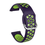 Per Samsung Galaxy Watch Active2 44mm Cinturino di ricambio in silicone bicolore