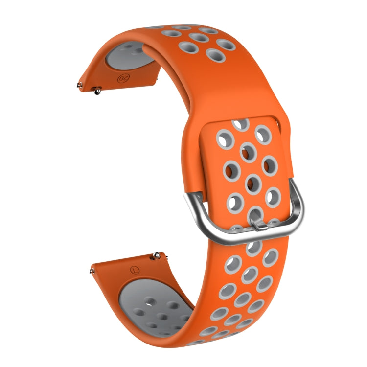 Per Samsung Galaxy Watch Active2 44mm Cinturino di ricambio in silicone bicolore