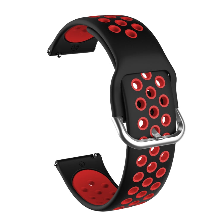 Per Samsung Galaxy Watch Active2 44mm Cinturino di ricambio in silicone bicolore