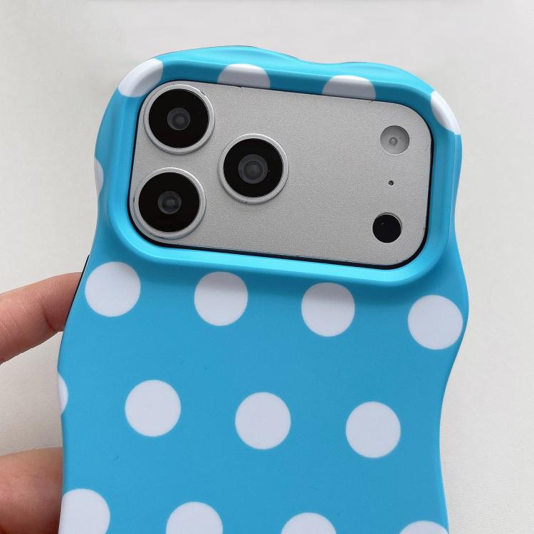 Custodia per telefono ibrida in PC e TPU con motivo a onde, punti e cuori stampati IMD., For iPhone 15, For iPhone 14, For iPhone 14 Pro, For iPhone 14 Pro Max, For iPhone 13