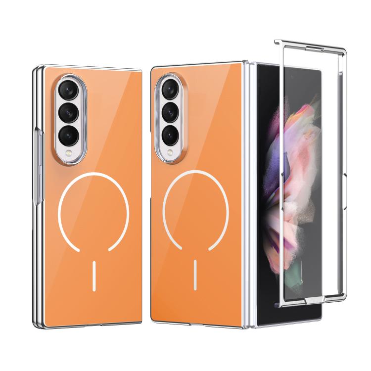 Custodia magnetica integrata in vetro antigraffio per telefono, For Galaxy Z Fold5, For Galaxy Z Fold4, For Galaxy Z Fold3 5G