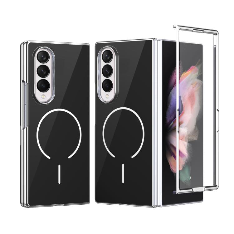 Custodia magnetica integrata in vetro antigraffio per telefono, For Galaxy Z Fold5, For Galaxy Z Fold4, For Galaxy Z Fold3 5G