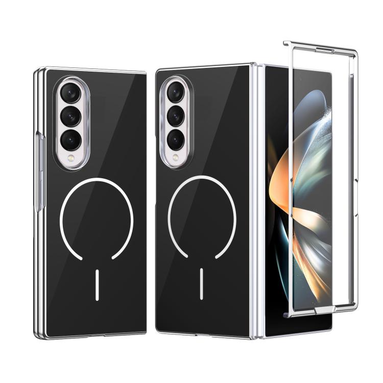 Custodia magnetica integrata in vetro antigraffio per telefono, For Galaxy Z Fold5, For Galaxy Z Fold4, For Galaxy Z Fold3 5G