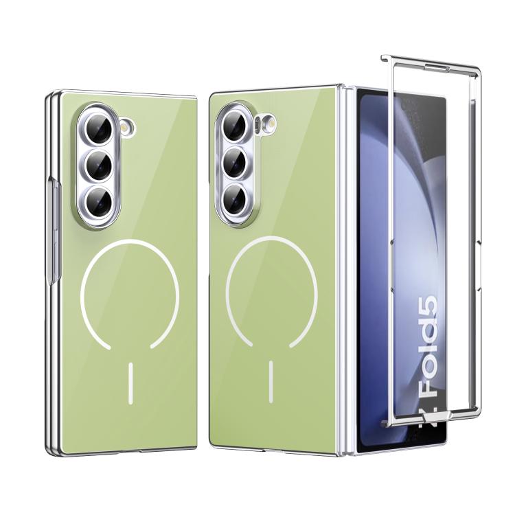Custodia magnetica integrata in vetro antigraffio per telefono, For Galaxy Z Fold5, For Galaxy Z Fold4, For Galaxy Z Fold3 5G