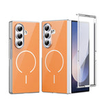 Custodia magnetica integrata in vetro antigraffio per telefono, For Galaxy Z Fold8 5G, For Galaxy Z Fold8 Ultra 5G, For Galaxy Z Fold7 5G, For Galaxy Z Fold6