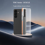 Custodia per telefono LeReach TOC Icicle Series Ice Mist con superficie antiscivolo su entrambi i lati., For Galaxy S26+ 5G, For Galaxy S26 Ultra 5G, For Galaxy S26 5G
