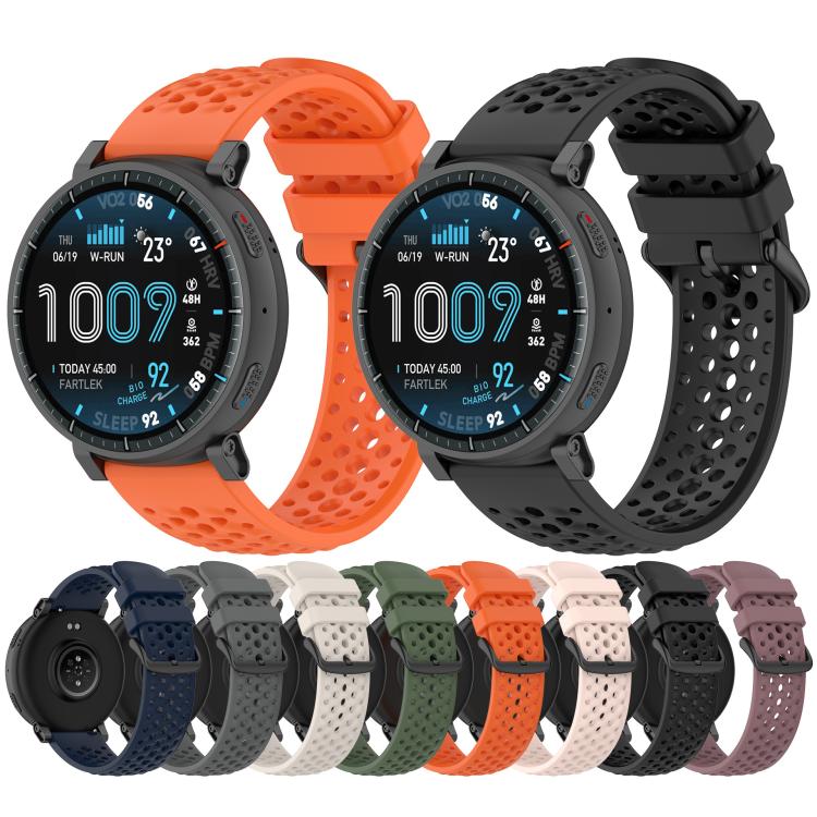 Cinturino per orologio sportivo in silicone traforato traspirante xDfind, For Amazfit Active Max