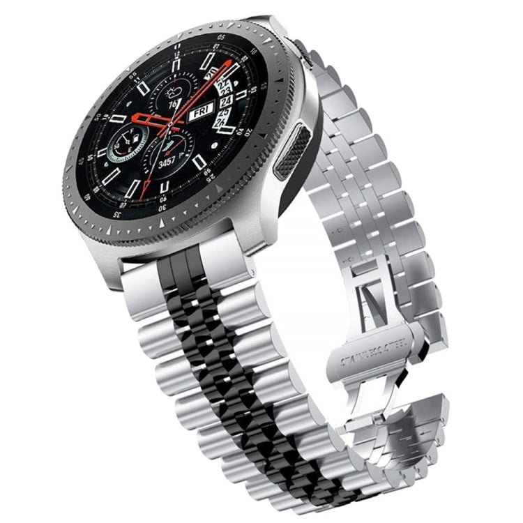 Cinturino di ricambio in acciaio con cinque perline, 20mm For Samsung Galaxy Watch 3 41mm, 22mm For Samsung Galaxy Watch 3 45mm, 20mm For Amazfit GTR 2 / Amazfit GTR 47mm, 22mm For Amazfit GTR 42mm