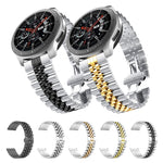 Cinturino di ricambio in acciaio con cinque perline, 20mm For Samsung Galaxy Watch 3 41mm, 22mm For Samsung Galaxy Watch 3 45mm, 20mm For Amazfit GTR 2 / Amazfit GTR 47mm, 22mm For Amazfit GTR 42mm