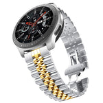 Cinturino di ricambio in acciaio con cinque perline, 20mm For Samsung Galaxy Watch 3 41mm, 22mm For Samsung Galaxy Watch 3 45mm, 20mm For Amazfit GTR 2 / Amazfit GTR 47mm, 22mm For Amazfit GTR 42mm