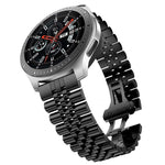 Cinturino di ricambio in acciaio con cinque perline, 20mm For Samsung Galaxy Watch 3 41mm, 22mm For Samsung Galaxy Watch 3 45mm, 20mm For Amazfit GTR 2 / Amazfit GTR 47mm, 22mm For Amazfit GTR 42mm