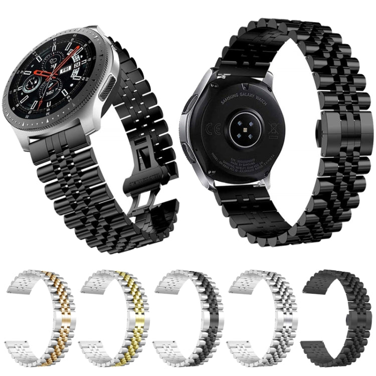 Cinturino di ricambio in acciaio con cinque perline, 20mm For Huawei Watch GT 2 42mm, 22mm For Huawei Watch GT 2 46mm