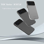 Custodia per telefono LeReach TOC Icicle Series Ice Mist con superficie antiscivolo su entrambi i lati., For iPhone 17 Pro Max, For iPhone 17 Pro, For iPhone 17, For iPhone Air