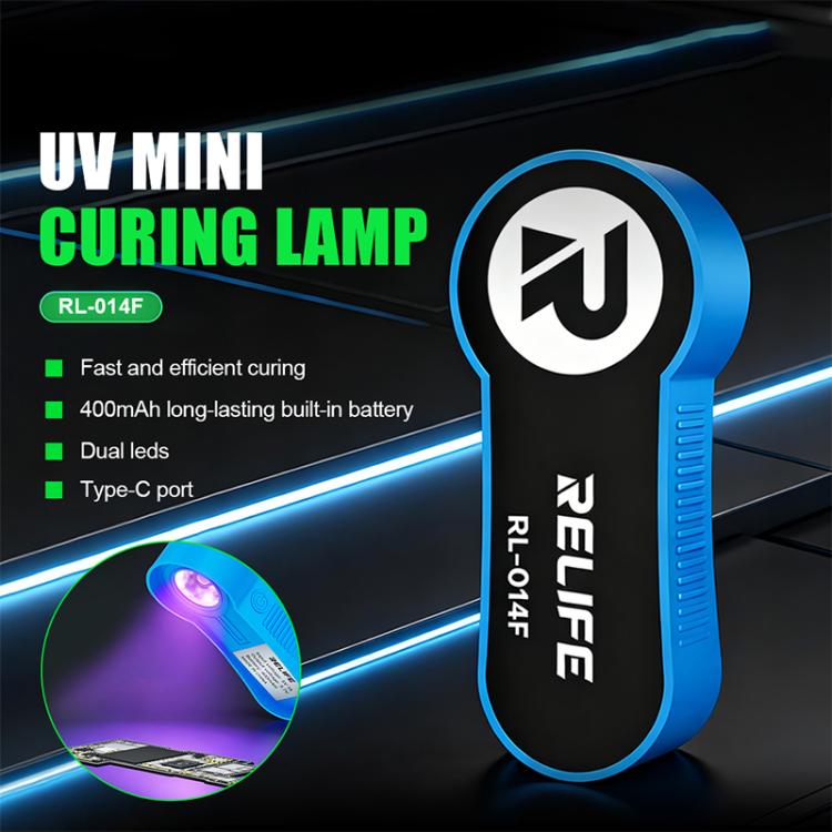 RELIFE RL-014F Mini lampada UV ricaricabile a doppia banda LED da 395 nm