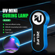 RELIFE RL-014F Mini lampada UV ricaricabile a doppia banda LED da 395 nm