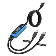 RELIFE XA7 Cavo di ricarica rapida digitale da 1 a 2 con display Type-C da 100 W per iPhone/Android