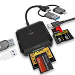 Hub docking multifunzione con lettore schede USB Type-C