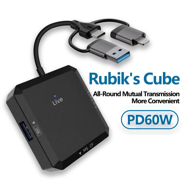 Hub docking multifunzione con lettore schede USB Type-C