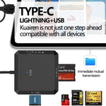 Hub docking multifunzione con lettore schede USB Type-C