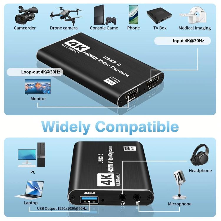 Scheda acquisizione video HD 4Kp30 USB 3.0 HDMI NK-S41