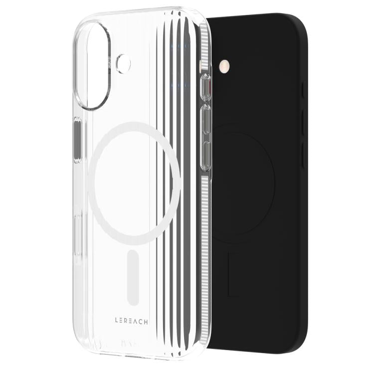 Custodia magnetica antiscivolo a doppia faccia LeReach TOC Icicle Series Ice Mist per telefono, For iPhone 17 Pro Max, For iPhone 17 Pro, For iPhone 17, For iPhone Air