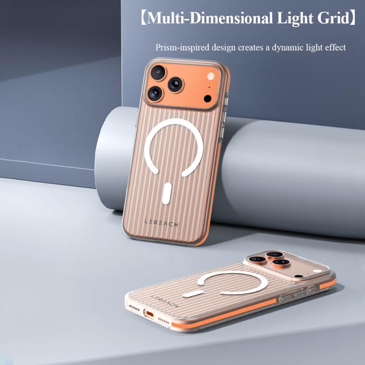 Custodia magnetica antiscivolo a doppia faccia LeReach TOC Icicle Series Ice Mist per telefono, For iPhone 17 Pro Max, For iPhone 17 Pro, For iPhone 17, For iPhone Air