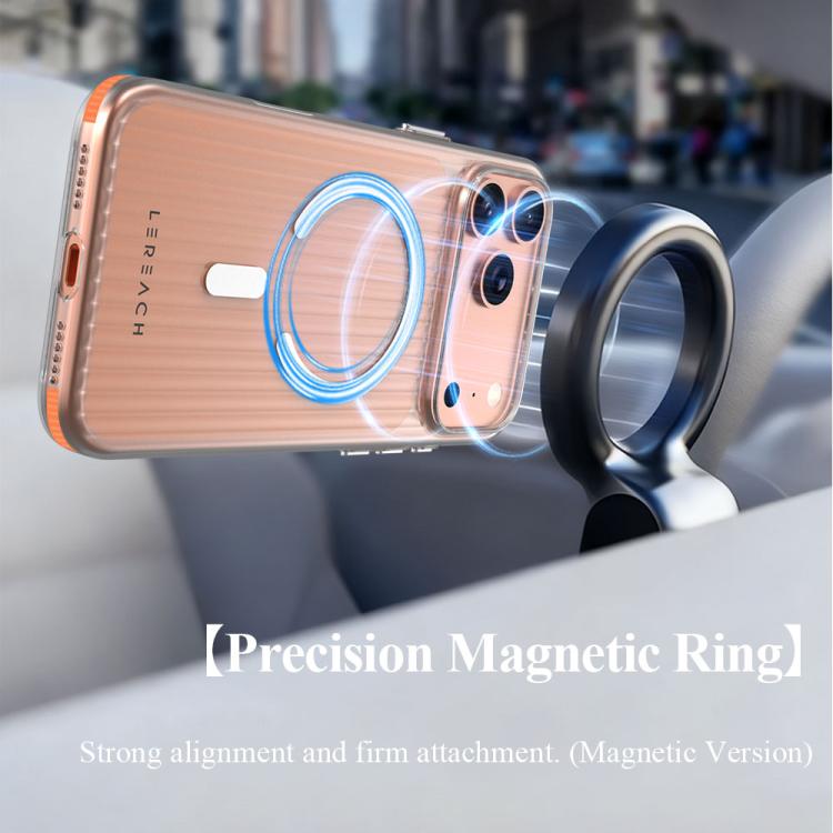 Custodia magnetica antiscivolo a doppia faccia LeReach TOC Icicle Series Ice Mist per telefono, For iPhone 17 Pro Max, For iPhone 17 Pro, For iPhone 17, For iPhone Air