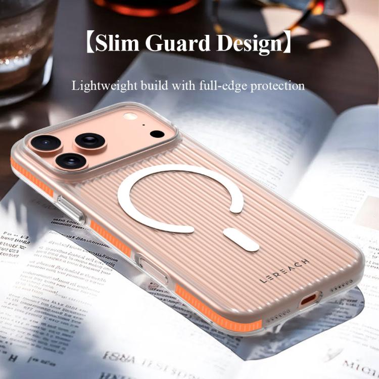 Custodia magnetica antiscivolo a doppia faccia LeReach TOC Icicle Series Ice Mist per telefono, For iPhone 17 Pro Max, For iPhone 17 Pro, For iPhone 17, For iPhone Air