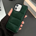 Custodia per telefono in PU + TPU con imbottitura in cotone e crine di cavallo, piuma d'oca e airbag., For iPhone 16, For iPhone 15 Pro Max, For iPhone 15 Pro, For iPhone 15 Plus, For iPhone 15, For iPhone 14 Plus