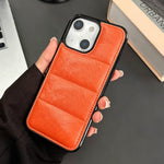 Custodia per telefono in PU + TPU con imbottitura in cotone e crine di cavallo, piuma d'oca e airbag., For iPhone 14, For iPhone 14 Pro, For iPhone 14 Pro Max, For iPhone 13 Pro Max, For iPhone 13 Pro, For iPhone 13