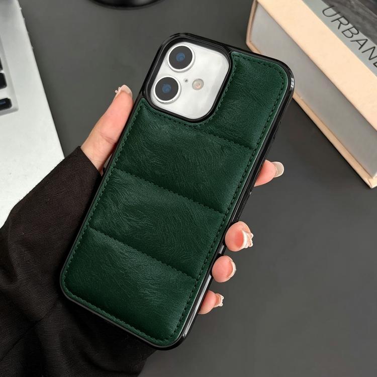 Custodia per telefono in PU + TPU con imbottitura in cotone e crine di cavallo, piuma d'oca e airbag., For iPhone 17 Pro Max, For iPhone 17 Pro, For iPhone 17, For iPhone 16 Pro Max, For iPhone 16 Pro, For iPhone 16 Plus