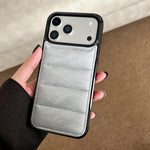 Custodia per telefono in PU + TPU con imbottitura in cotone e crine di cavallo, piuma d'oca e airbag., For iPhone 17 Pro Max, For iPhone 17 Pro, For iPhone 17, For iPhone 16 Pro Max, For iPhone 16 Pro, For iPhone 16 Plus