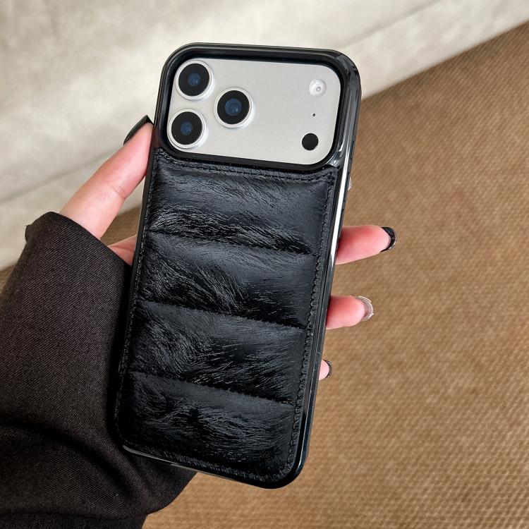 Custodia per telefono in PU + TPU con imbottitura in cotone e crine di cavallo, piuma d'oca e airbag., For iPhone 17 Pro Max, For iPhone 17 Pro, For iPhone 17, For iPhone 16 Pro Max, For iPhone 16 Pro, For iPhone 16 Plus