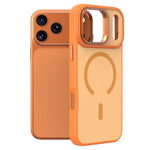 Custodia per telefono magnetica con supporto in metallo LeReach Le-Luster Series per obiettivo., For iPhone 17 Pro Max, For iPhone 17 Pro