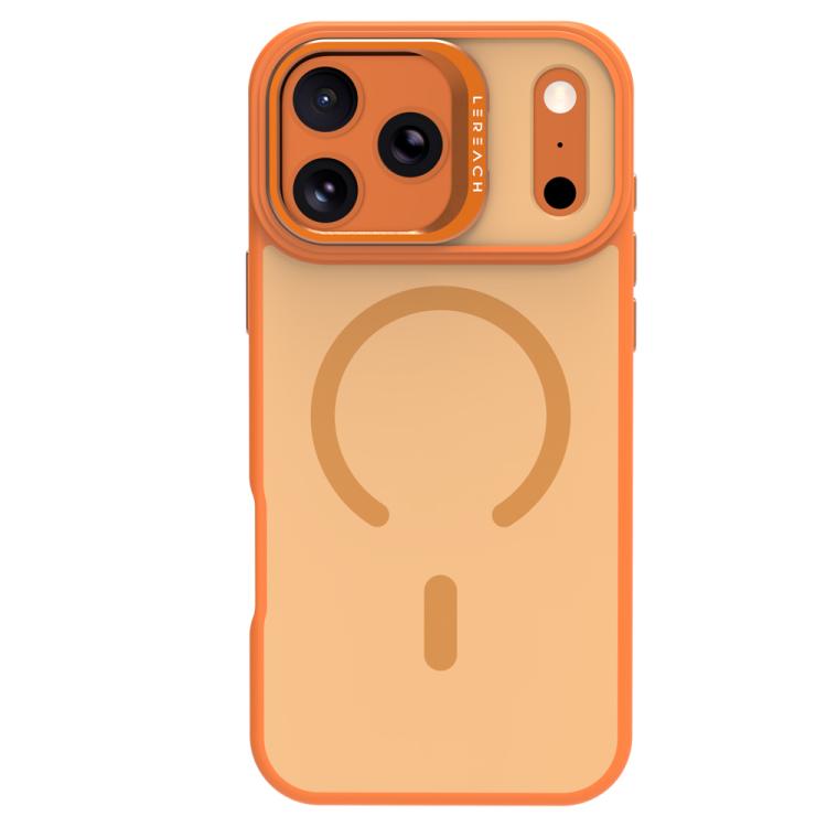 Custodia per telefono magnetica con supporto in metallo LeReach Le-Luster Series per obiettivo., For iPhone 17 Pro Max, For iPhone 17 Pro